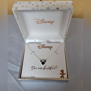 Disney Minnie Mouse Fine Silver Plated Necklace